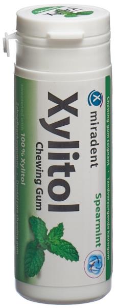 MIRADENT Xylitol Kaugummi Spearmint 30 Stk