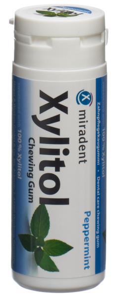 MIRADENT Xylitol Kaugummi Mint 30 Stk