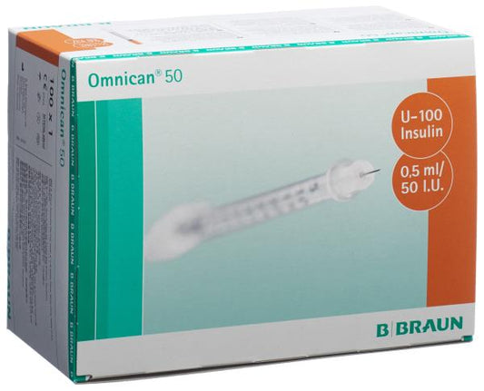 OMNICAN Insulin 50 0.5ml 0.3x8mm G30 einz 100 x
