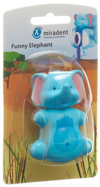 MIRADENT Funny Snapper ZahnbÃ¼rstenhalter Elefant