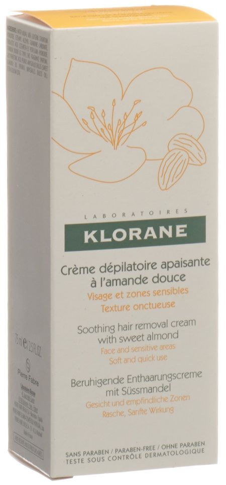 KLORANE Enthaarungscreme beruhig empf Zonen 75 ml