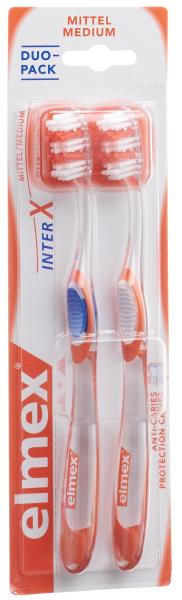 ELMEX KARIESSCHUTZ InterX Mittel ZahnbÃ¼rste Duo