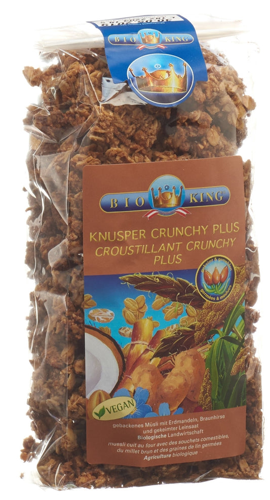 DrogerieMarkt24 - DrogerieMarkt24 BIO KING Knusper Crunchy Plus Mueesli 375 g - Burgerstein