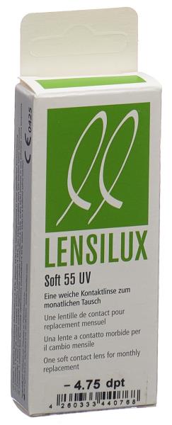 LENSILUX SOFT 55 UV Monatslinse -4.75 weich