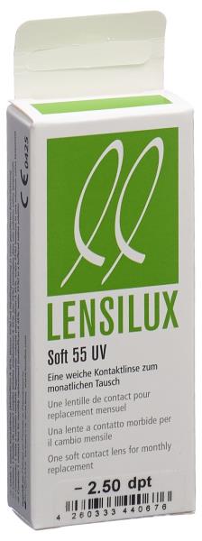 LENSILUX SOFT 55 UV Monatslinse -2.50 weich