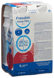 FRESUBIN Energy Fibre DRINK Erdbeere 4 Fl 200 ml
