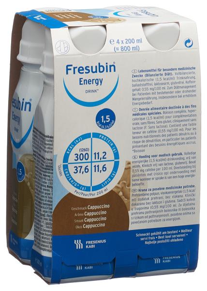 FRESUBIN Energy DRINK Cappuccino 4 Fl 200 ml