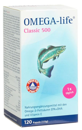 OMEGA-LIFE Gel Kapseln 500 mg 120 Stk