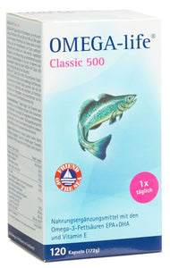 OMEGA-LIFE Gel Kapseln 500 mg 120 Stk