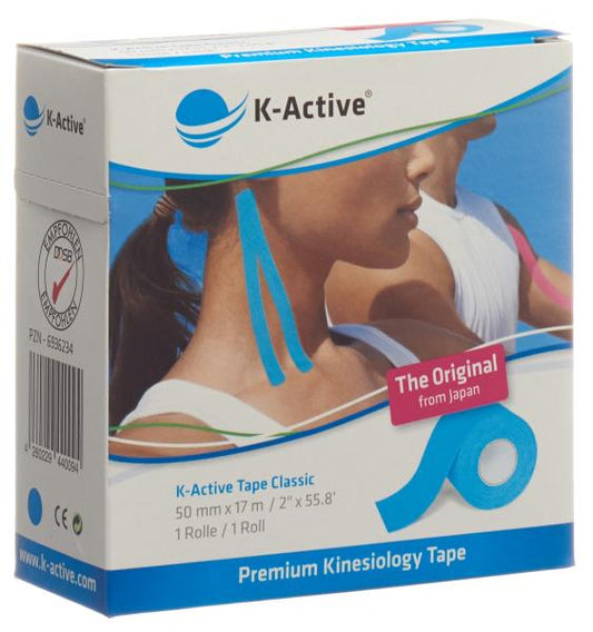 K-ACTIVE Tape Classic 5cmx17m blau wasserabw