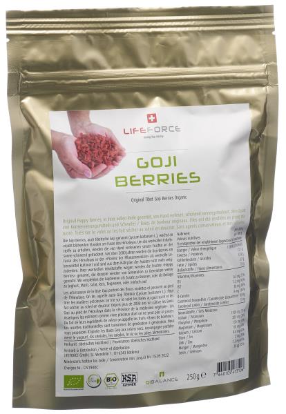 QIBALANCE Goji Berries getrocknet Bio Btl 250 g