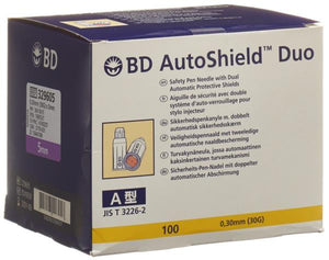 BD AUTOSHIELD DUO Sicherheit-Pen-Nadel 5mm 100 Stk