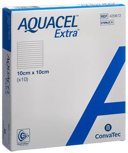 AQUACEL EXTRA Hydrofiber Verb 10x10cm (a) 10 Stk