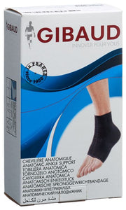 GIBAUD Sprunggelenkbandage anatom Gr2 21-25cm schw