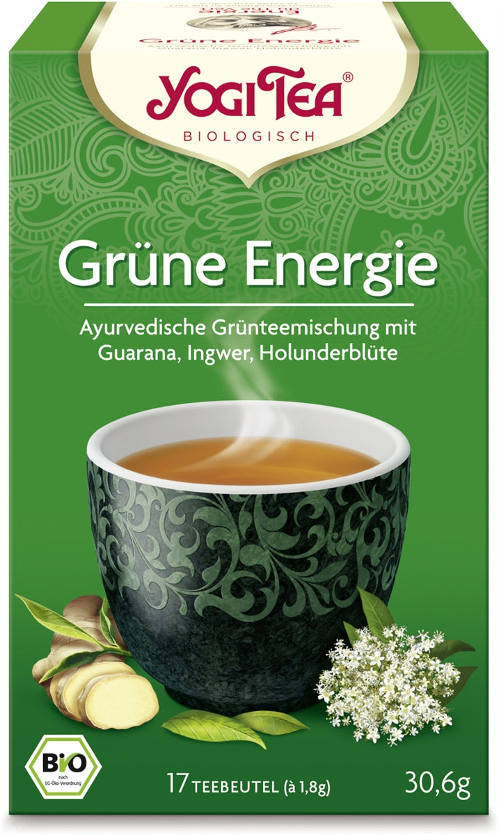 DrogerieMarkt24 - DrogerieMarkt24 YOGI Green Tea Grüne Energie D/F/I 17 Stk - Burgerstein