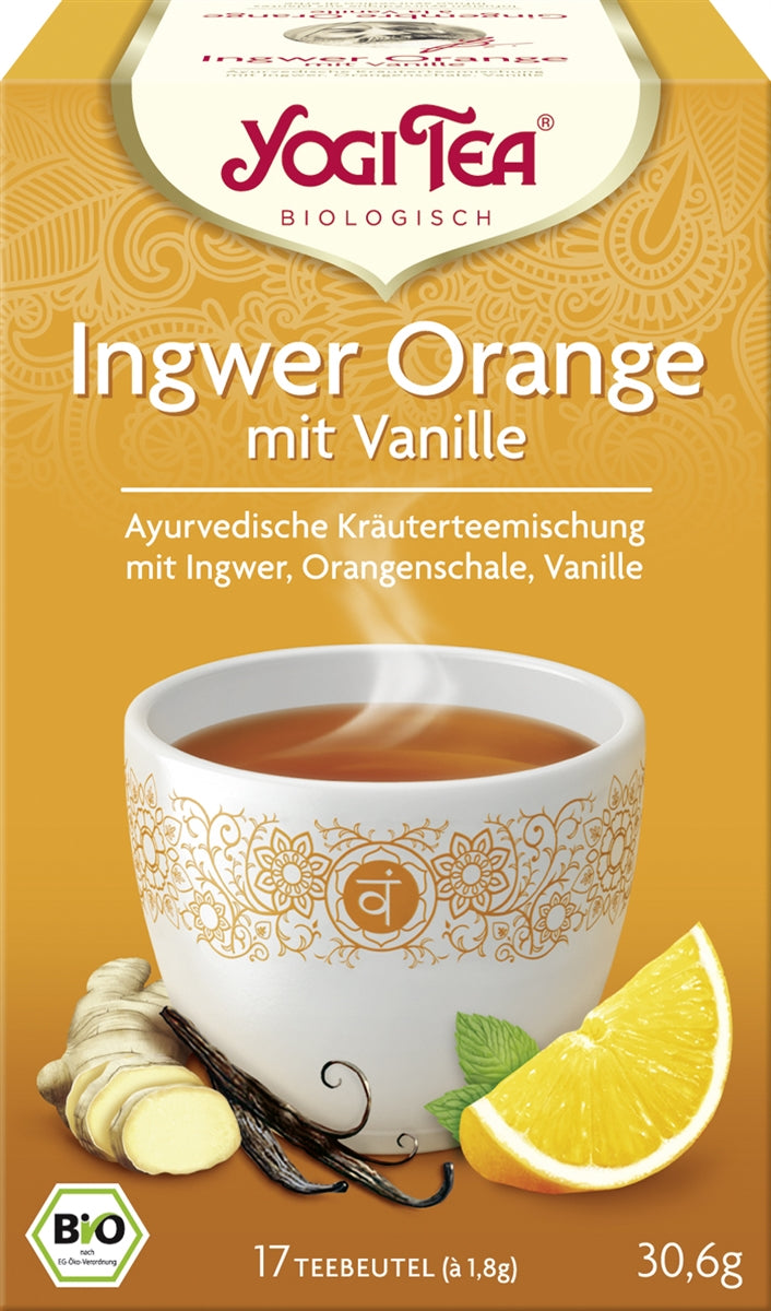 DrogerieMarkt24 - DrogerieMarkt24 YOGI Tee Ingwer Orange Vanille D/F/I Btl 17 Stk - Burgerstein
