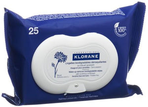 KLORANE Bleuet AbschminktÃ¼cher abbaubar 25 Stk