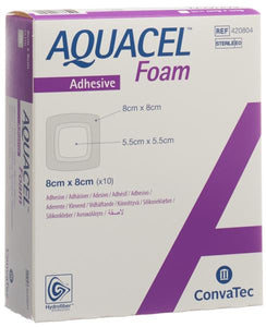 AQUACEL FOAM adhÃ¤siv 8x8cm (alt) 10 Stk