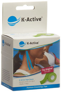 K-ACTIVE Tape Classic 5cmx5m grÃ¼n wasserabw