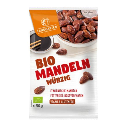 LANDGARTEN Mandeln würzig Bio glutenfrei 50 g