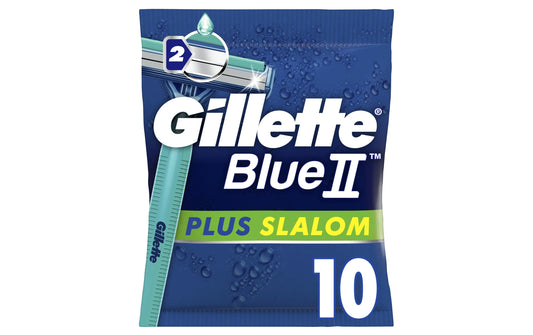 GILLETTE Herrenrasierer Blue II Plus Slalom Einweg 10 Stück