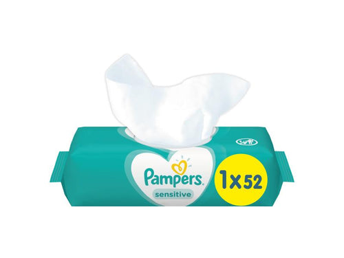 DrogerieMarkt24 - DrogerieMarkt24 PAMPERS Feuchttücher Sensitive Einzelpackung 52 Stk - Burgerstein