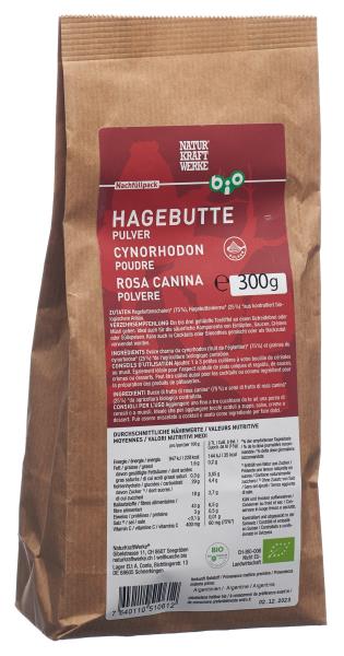 NATURKRAFTWERKE Hagebutte Pulver Bio NFP Btl 300 g