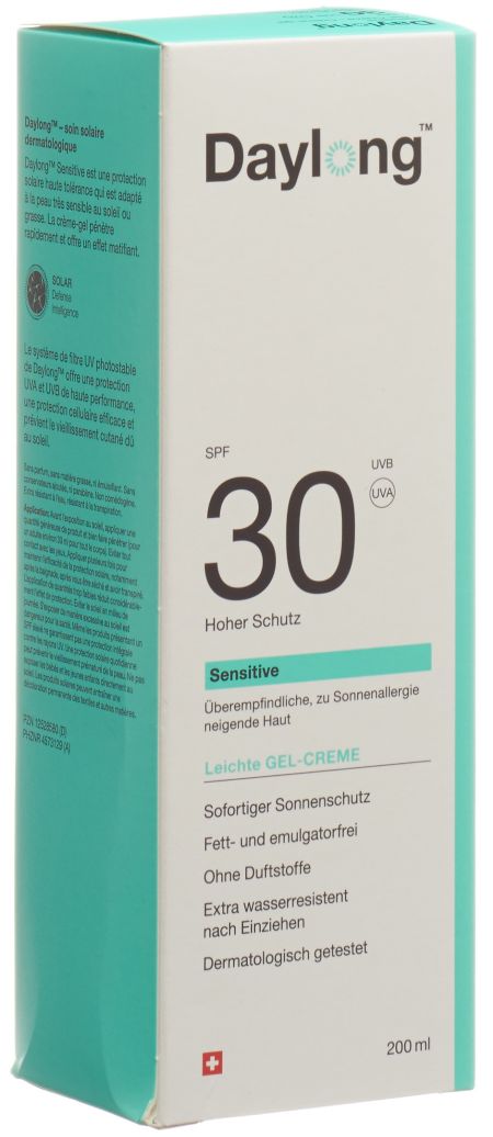 DAYLONG Sensitive Gel-Creme SPF30 Tb 200 ml