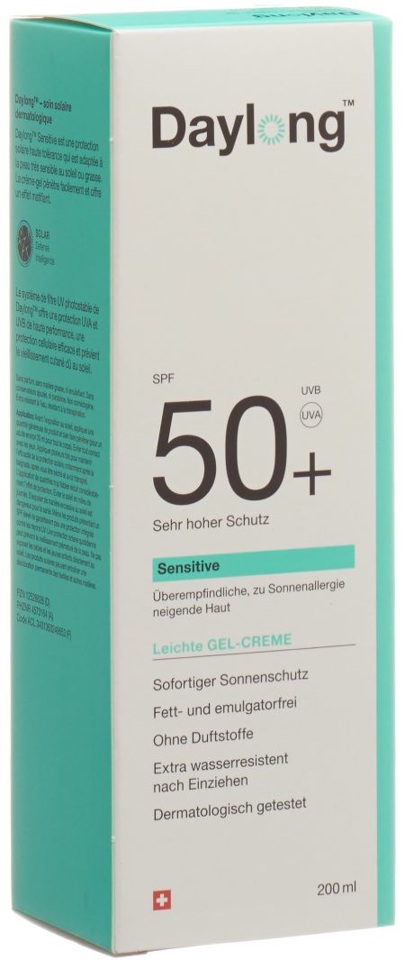 DAYLONG Sensitive Gel-Creme SPF50+ Tb 200 ml