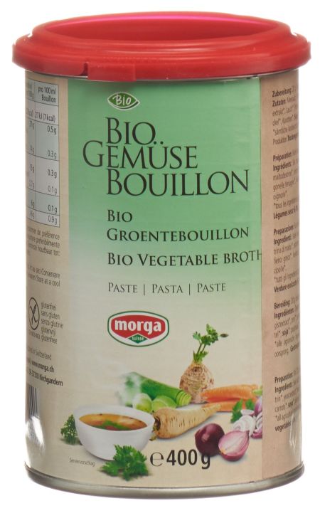 MORGA Gemüse Bouillon Paste Bio Ds 400 g