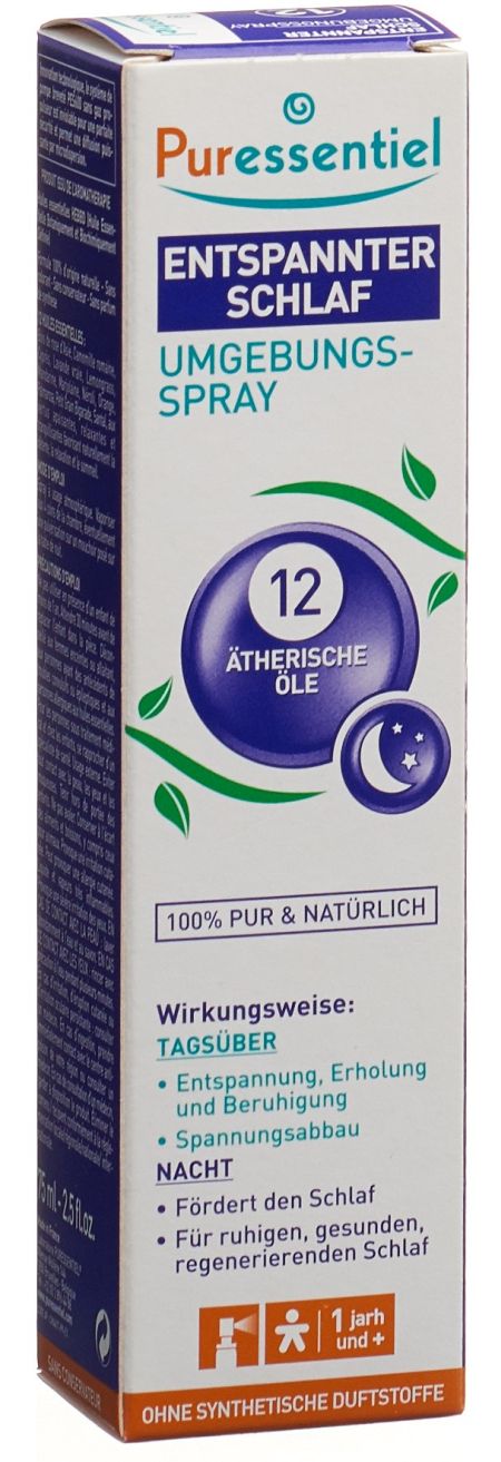 PURESSENTIEL Entspannt Schlaf Umgebungsspr 75 ml