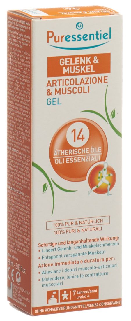 PURESSENTIEL Gelenk & Muskel Gel 14 Ã¤th Ã–le 60 ml