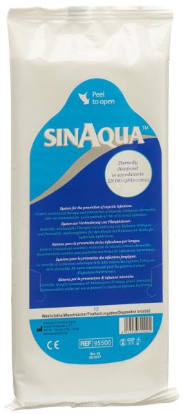 SINAQUA vorbefeuchtetes Waschtuch Btl 12 Stk