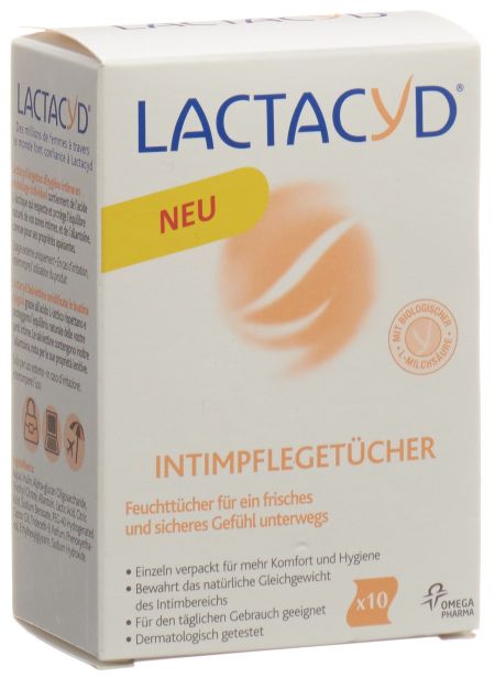 LACTACYD IntimpflegetÃ¼cher einzeln 10 Stk