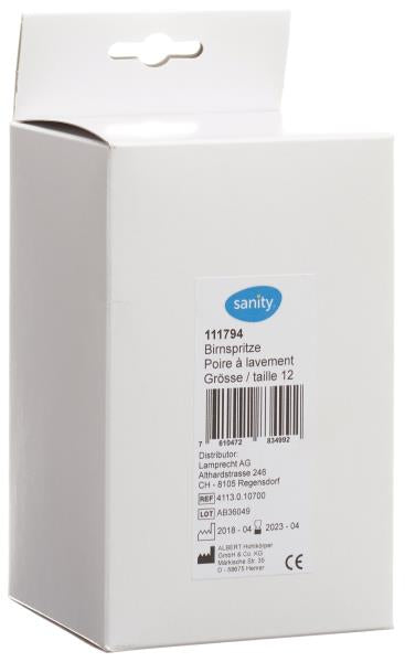 SANITY Birnspritze Gr13 483ml zweiteilig