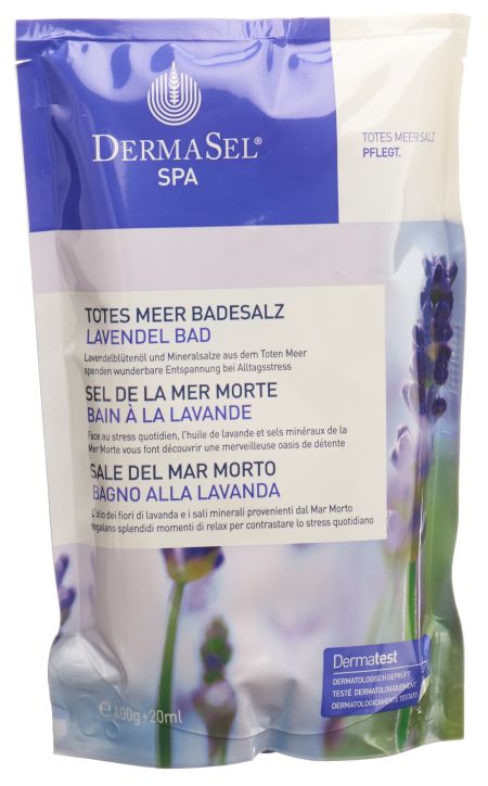DERMASEL Badesalz Lavendel D/F/I Btl 400 g