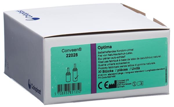CONVEEN OPTIMA Kondomurinal selbst 28mm/8cm 30 Stk