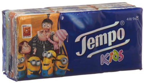TEMPO Taschentücher Mini Pack 9 x 5 Stk
