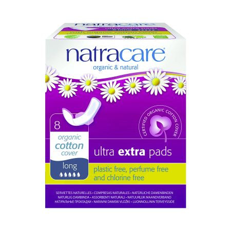 NATRACARE Damenbinden FlÃ¼gel ultra ext lang 8 Stk