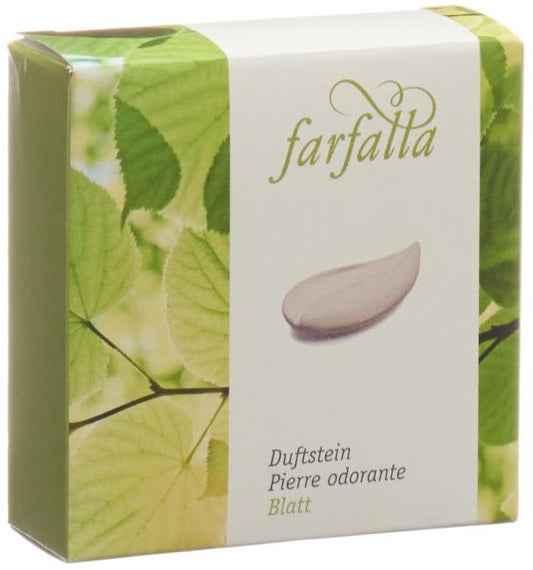 FARFALLA Duftstein Blatt Unterseite glasiert