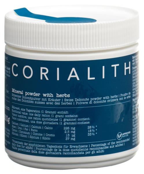CORIALITH Schweizer Dolomitpulver Kräuter Ds 250 g