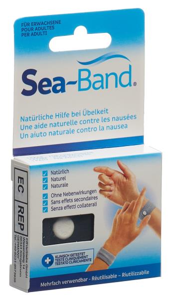 SEA-BAND Akupressurband Erw schwarz 1 Paar