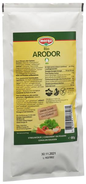 MORGA Arodor StreuwÃ¼rze Bio Knospe Btl 80 g