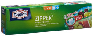 TOPPITS Zipper Allzweckbeutel 1l 12 Stk