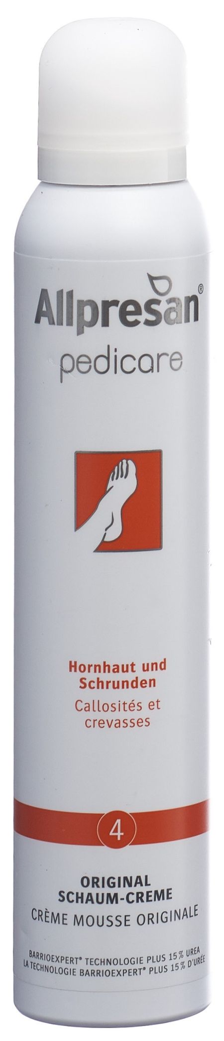 ALLPRESAN pedicare 4 Fuss Schaum Schrun 200 ml