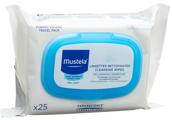 MUSTELA Gesichtreinigungstuch normale Haut 25 Stk