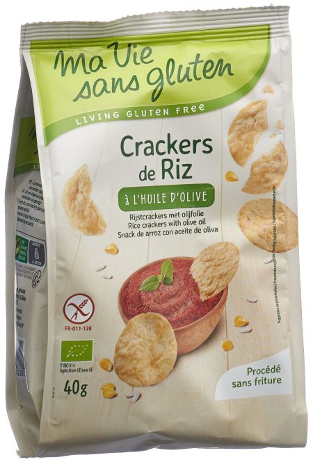 MA VIE S GLUT Reis CrÃ¤cker mit OlivenÃ¶l 40 g