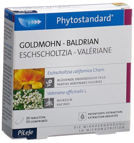 PHYTOSTANDARD Goldmohn-Baldrian Tabl 30 Stk