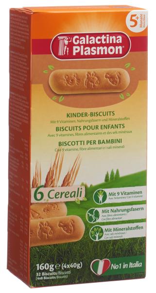 GALACTINA Plasmon 6 Cereali Kinder-Bisc 4 x 40 g