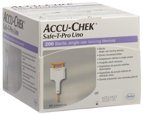 ACCU-CHEK SAFE-T PRO UNO Einmalstechhilfe 200 Stk